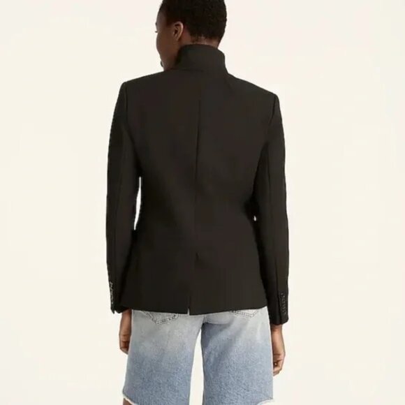 J.Crew Women's‎ Regent Single Button Blazer Four Season Stretch Black Size 4 - Picture 2 of 11